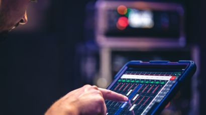 remote control sound settings from tablet